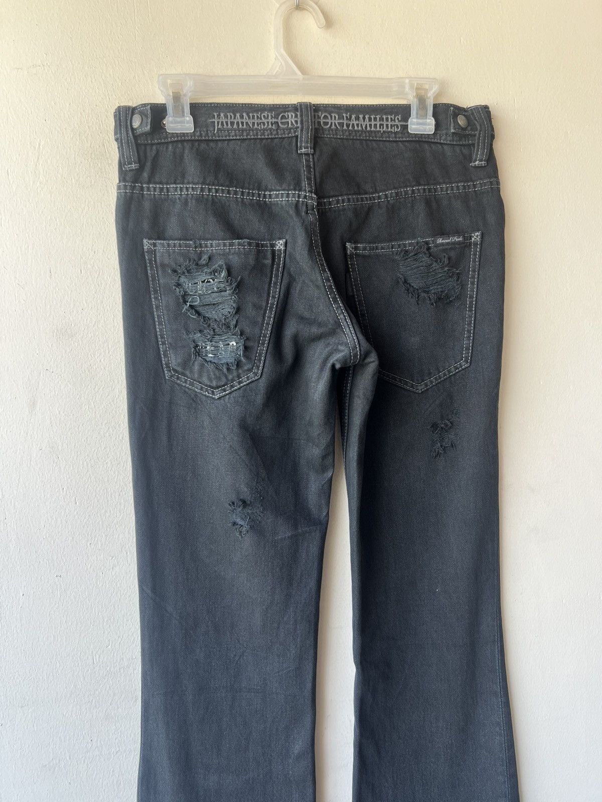 Shellac Of The Neige Style Japan Ripped Distress Denim Bootcut Jeans Size US 30 / EU 46 - 20 Thumbnail