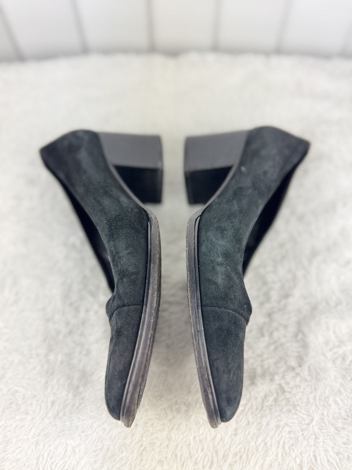 Gucci Gucci black suede block-heel pumps Size US 5 / IT 35 - 5 Thumbnail