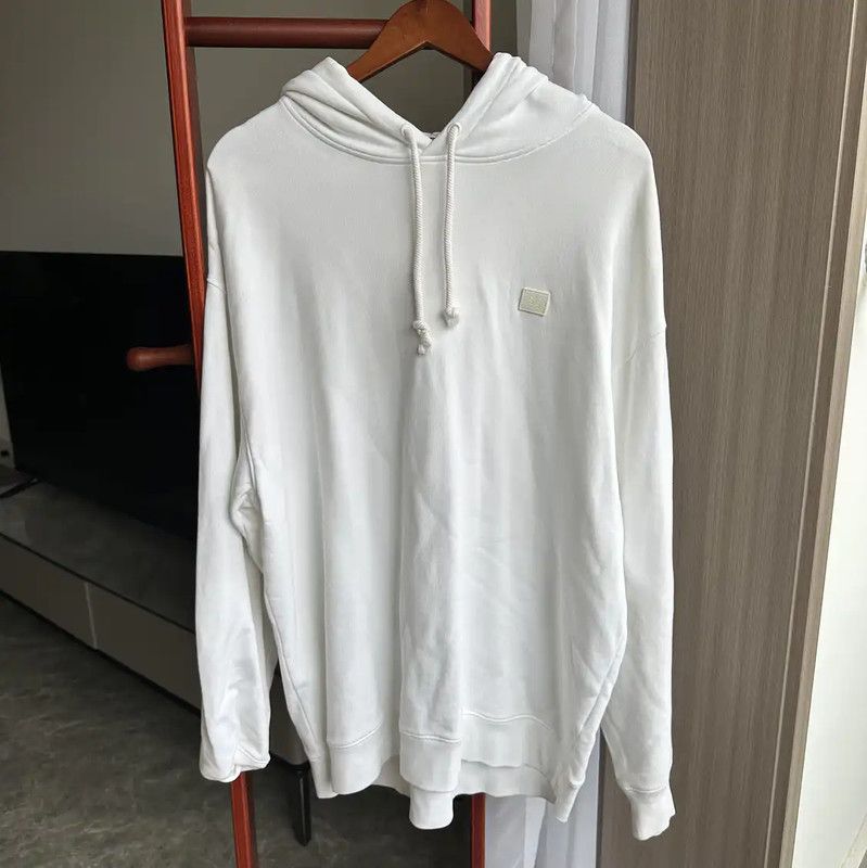 Acne Studios Acne Studios White Cotton Hoodie for Men Size US L / EU 52-54 / 3 - 1 Thumbnail