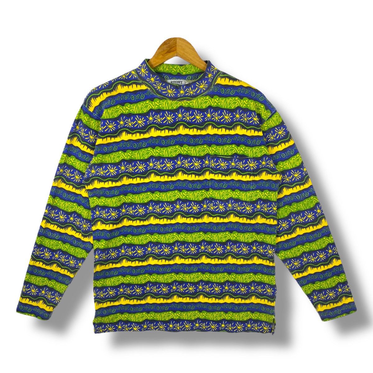 Vintage Vintage 90's Street PALI PALI CLUB Tom Tom Design Longsleeve Size US M / EU 48-50 / 2 - 1 Thumbnail
