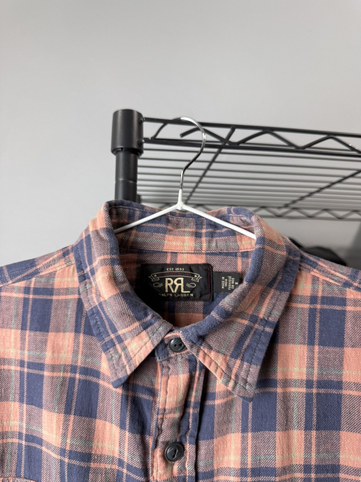 RRL Ralph Lauren Vintage Double RL RRL Ralph Lauren Checkered Flannel Shirt Size US M / EU 48-50 / 2 - 5 Thumbnail