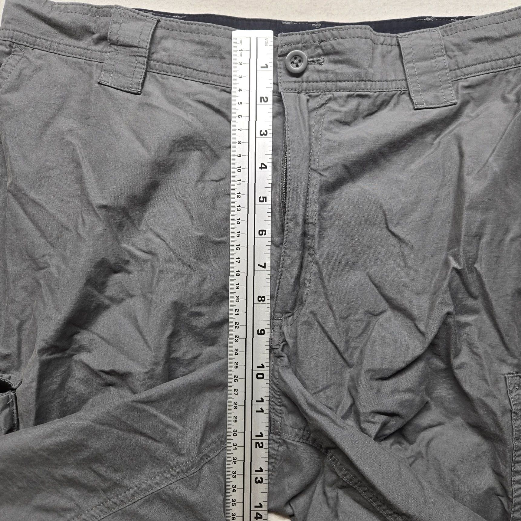 Van Heusen Van Heusen Studio Shorts Chino Gray Adult 34 Cotton Polyester Blend Pocket Mens Size US 34 / EU 50 - 6 Thumbnail