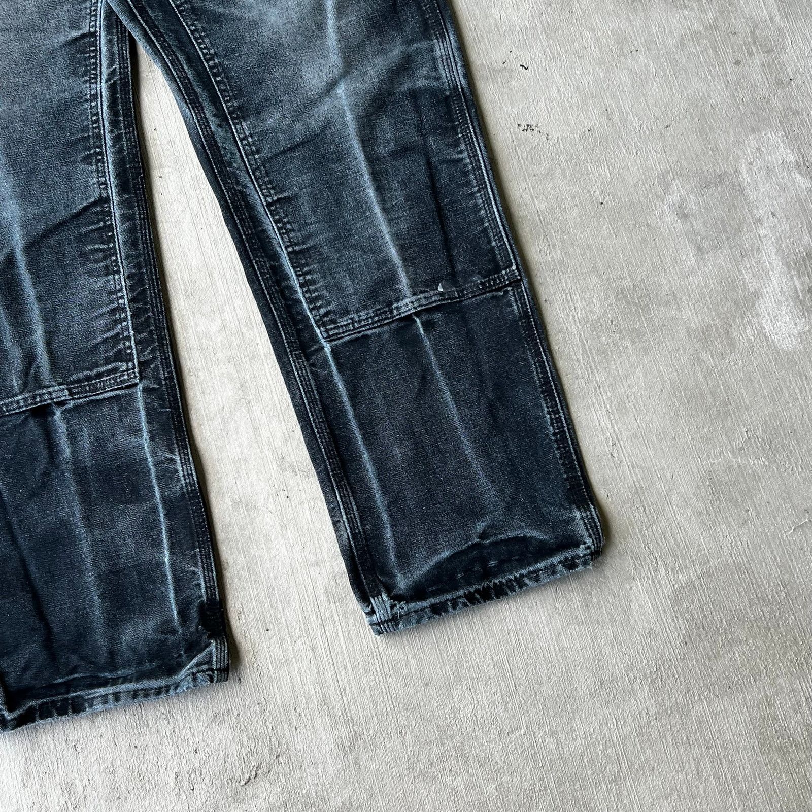 Carhartt × Vintage Carhartt faded black double knee work wear carpenter pants Size US 36 / EU 52 - 8 Thumbnail
