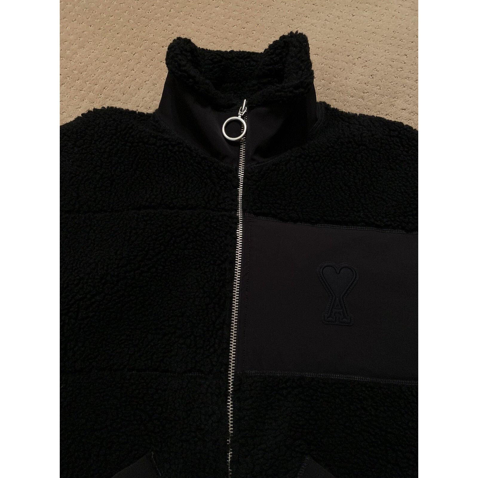 AMI AMI Paris Alexandre Mattiussi Ami De Coeur Heart Fleece Jack Size US XXL / EU 58 / 5 - 10 Thumbnail