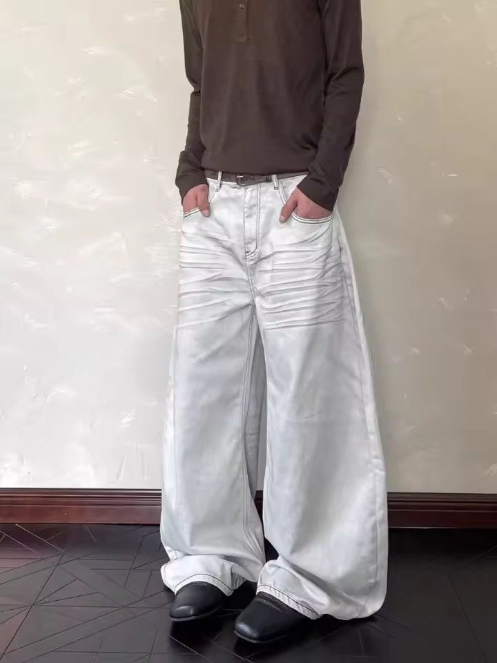 Jean xz vintage loose baggy wide Leg flared yuppie jeans Size US 31 - 5 Thumbnail