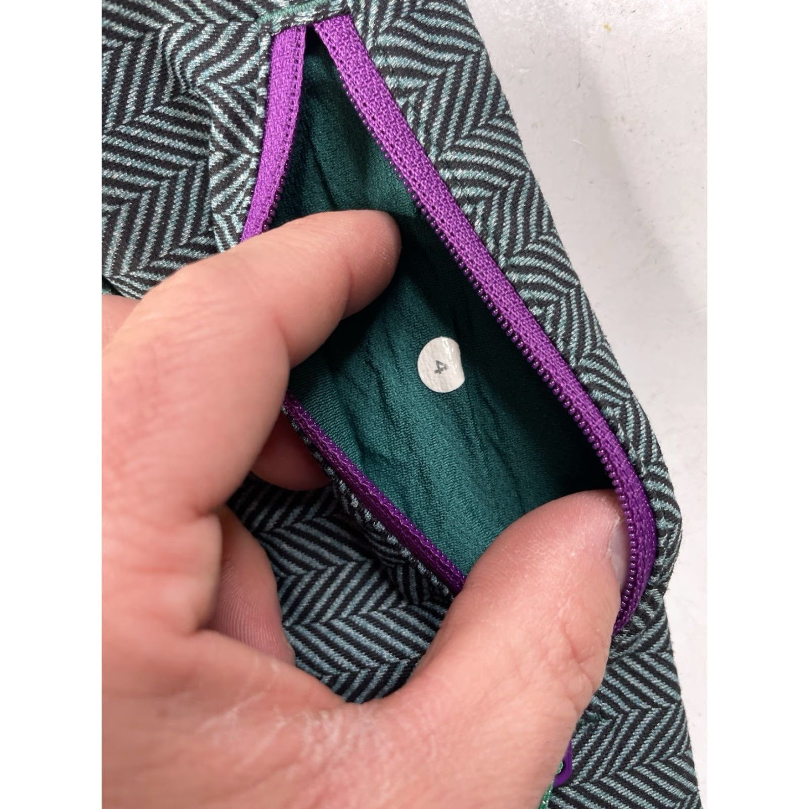 Lululemon Lululemon Speed Tight Leggings Size 4 Green Herringbone Compression Pull On Pocket Skinny Women Activewear Athleisure Gym Training Running Yoga Size 27" / US 4 / IT 40 - 6 Thumbnail