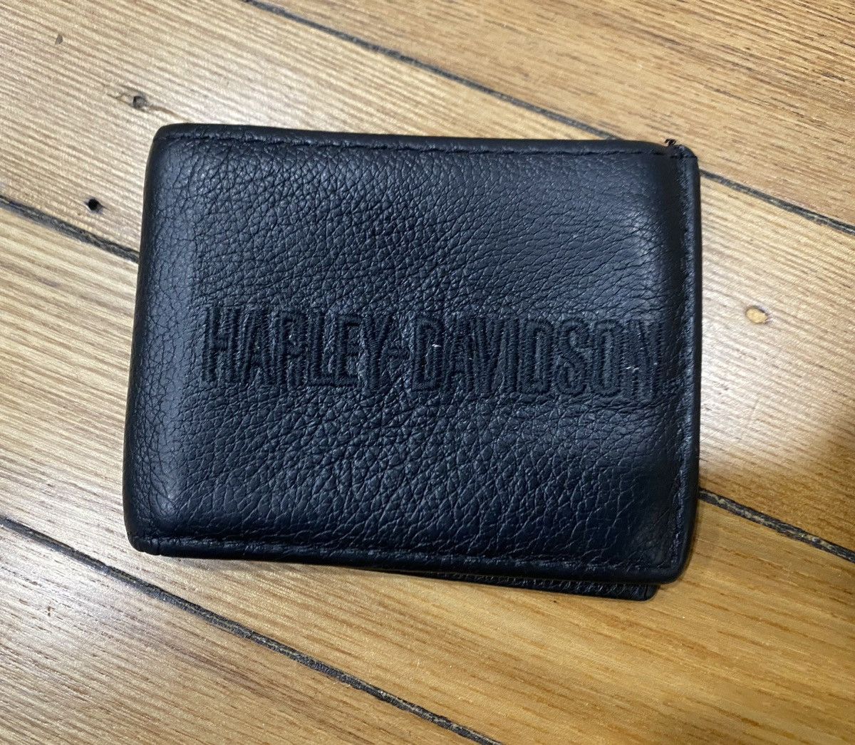 Harley Davidson × Vintage Black leather wallet Size ONE SIZE - 1 Thumbnail