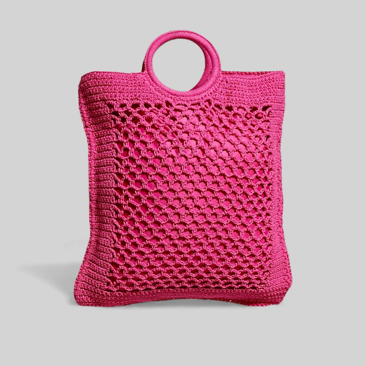 Other Shiraleah Jezabelle Pink Crocheted Large Handbag Size ONE SIZE - 1 Thumbnail
