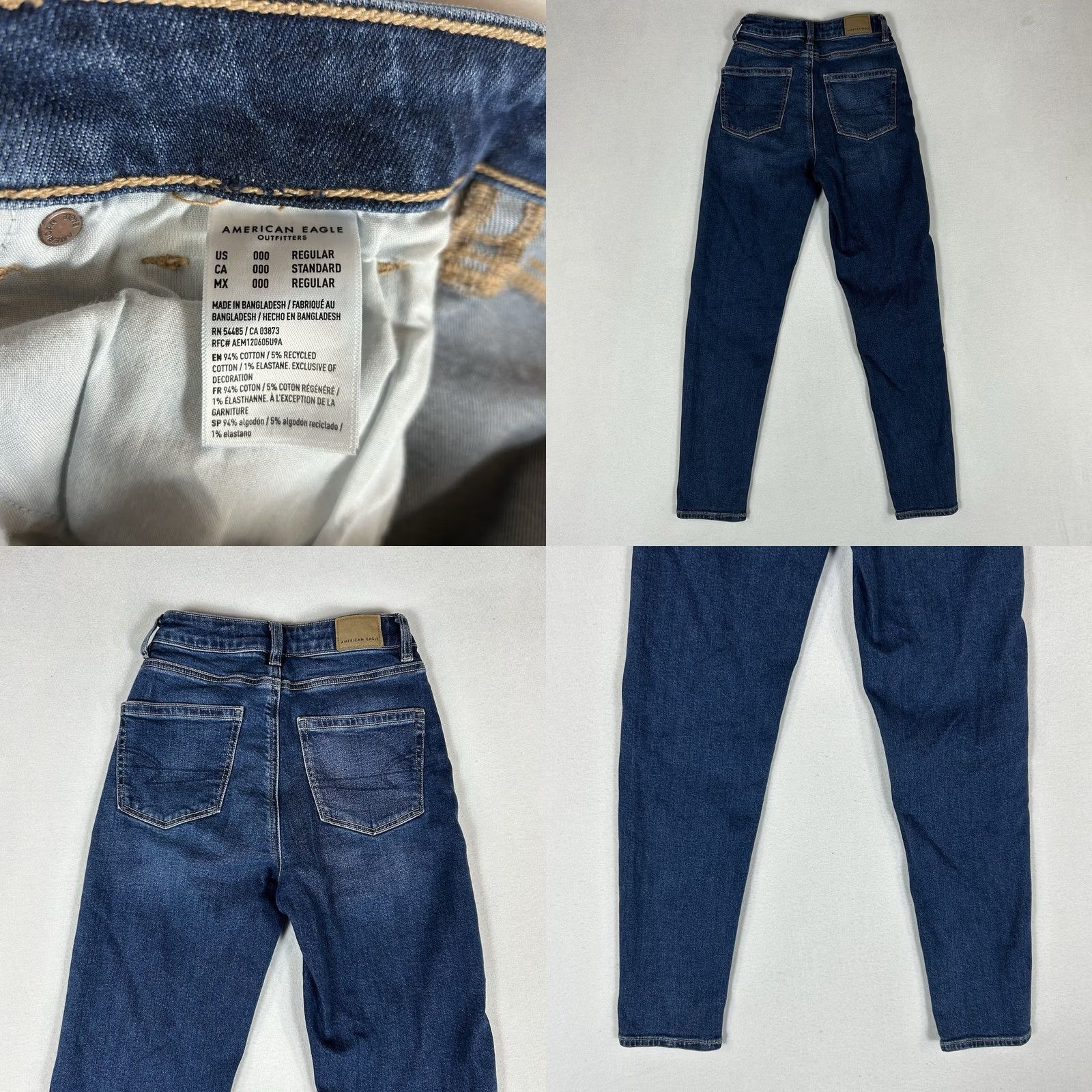 American Eagle Outfitters American Eagle Outfitters Mom Jean Skinny Jeans Women's Size 0 Regular Blue Denim AEO Size 25" / US 0 / IT 36 - 8 Thumbnail