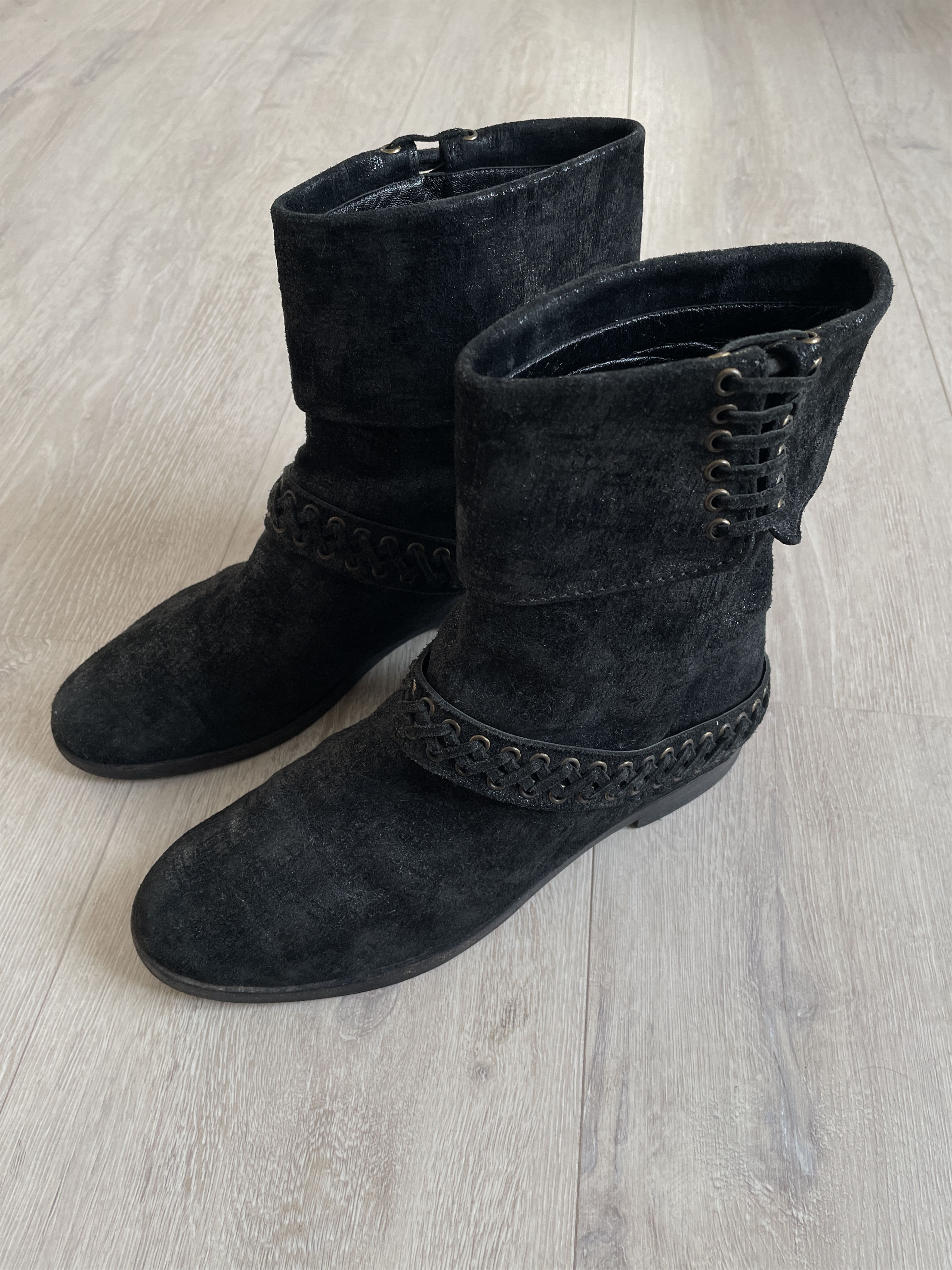 Balmain Balmain AW11 waxed boots by Christophe Decarnin Size US 7 / IT 37 - 3 Thumbnail