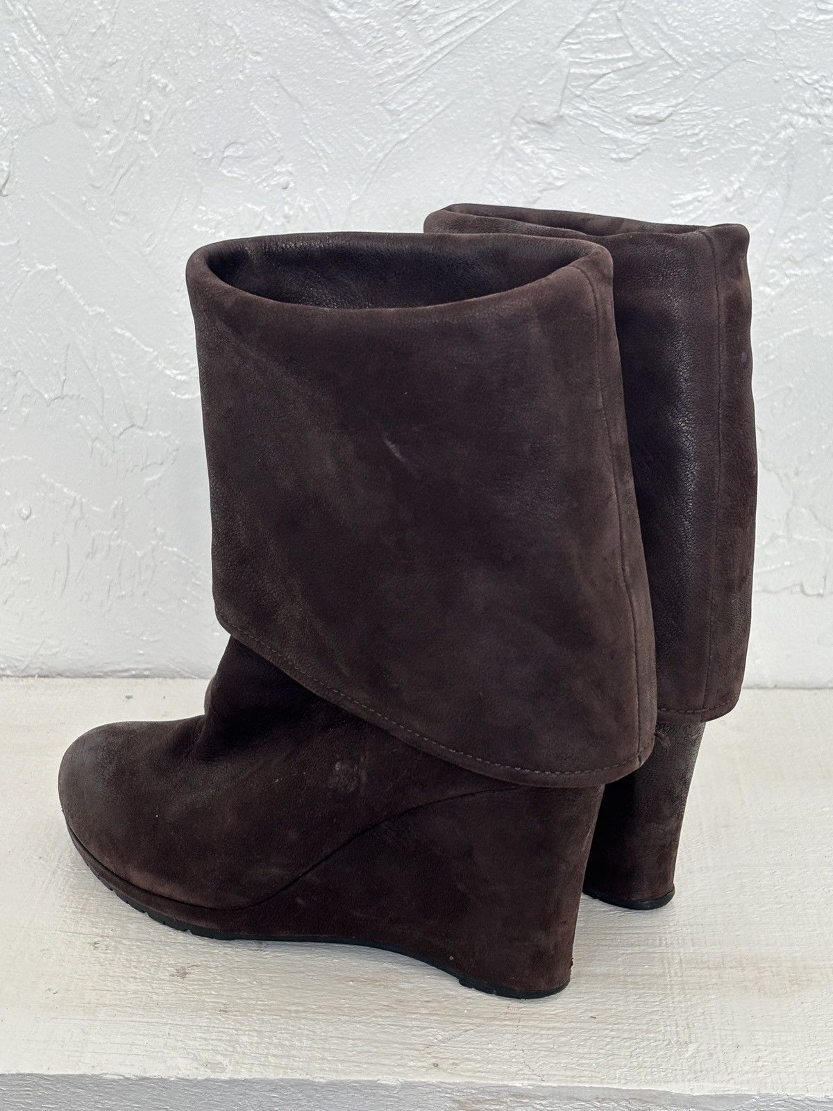 Prada Prada wedge fold over boots Size US 8 / IT 38 - 3 Thumbnail