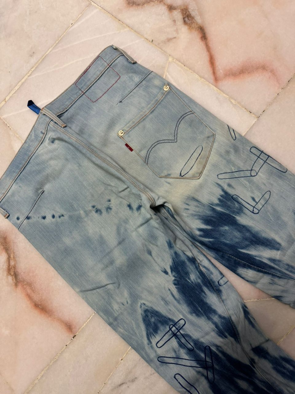 Levi's 💥Insane💥90s Levi’s Engineered Sick Bleach Single R Denim Size US 29 - 18 Thumbnail
