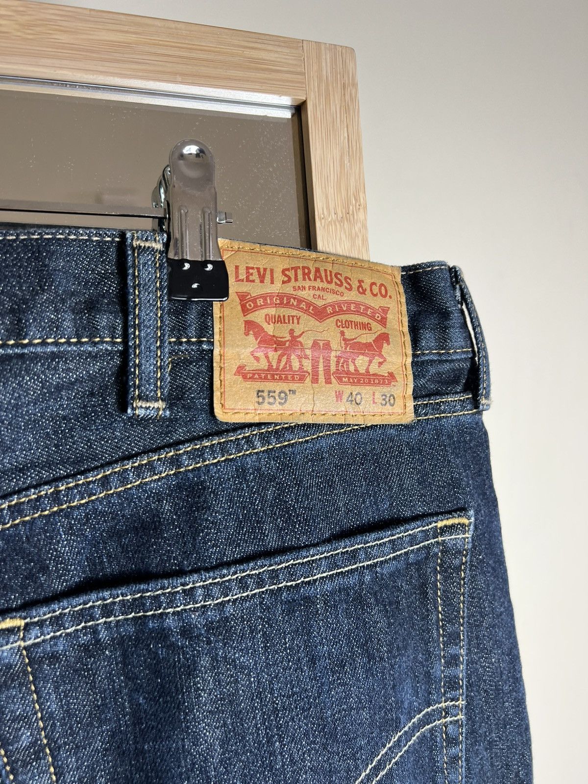 Levi's Vintage Levis 559 Straight Blue Jeans Levi's Denim Size US 40 / EU 56 - 9 Thumbnail