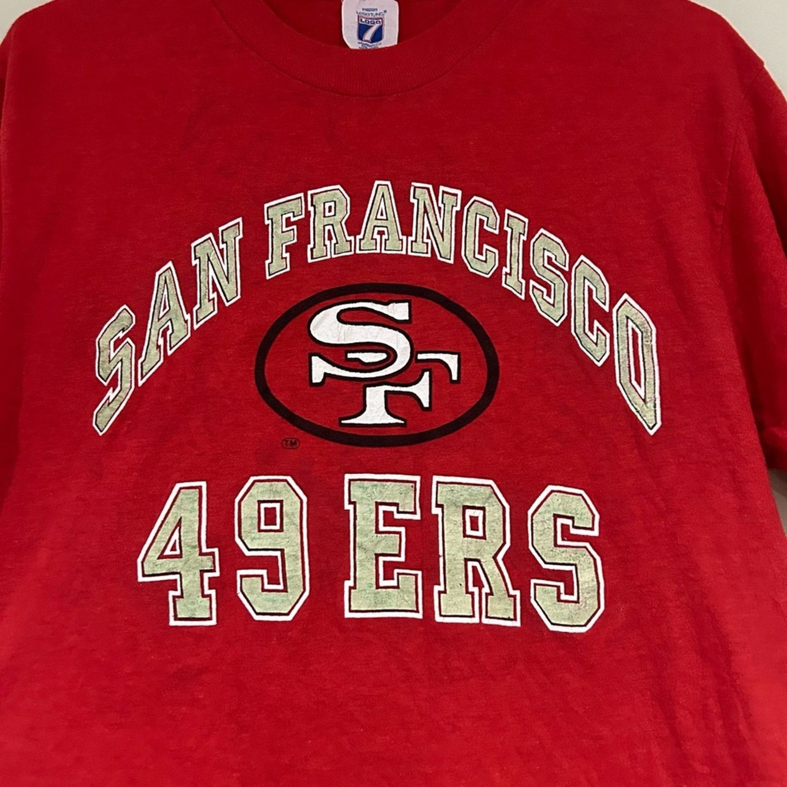 Logo 7 Vintage San Francisco 49ers Football Shirt Size US L / EU 52-54 / 3 - 2 Thumbnail