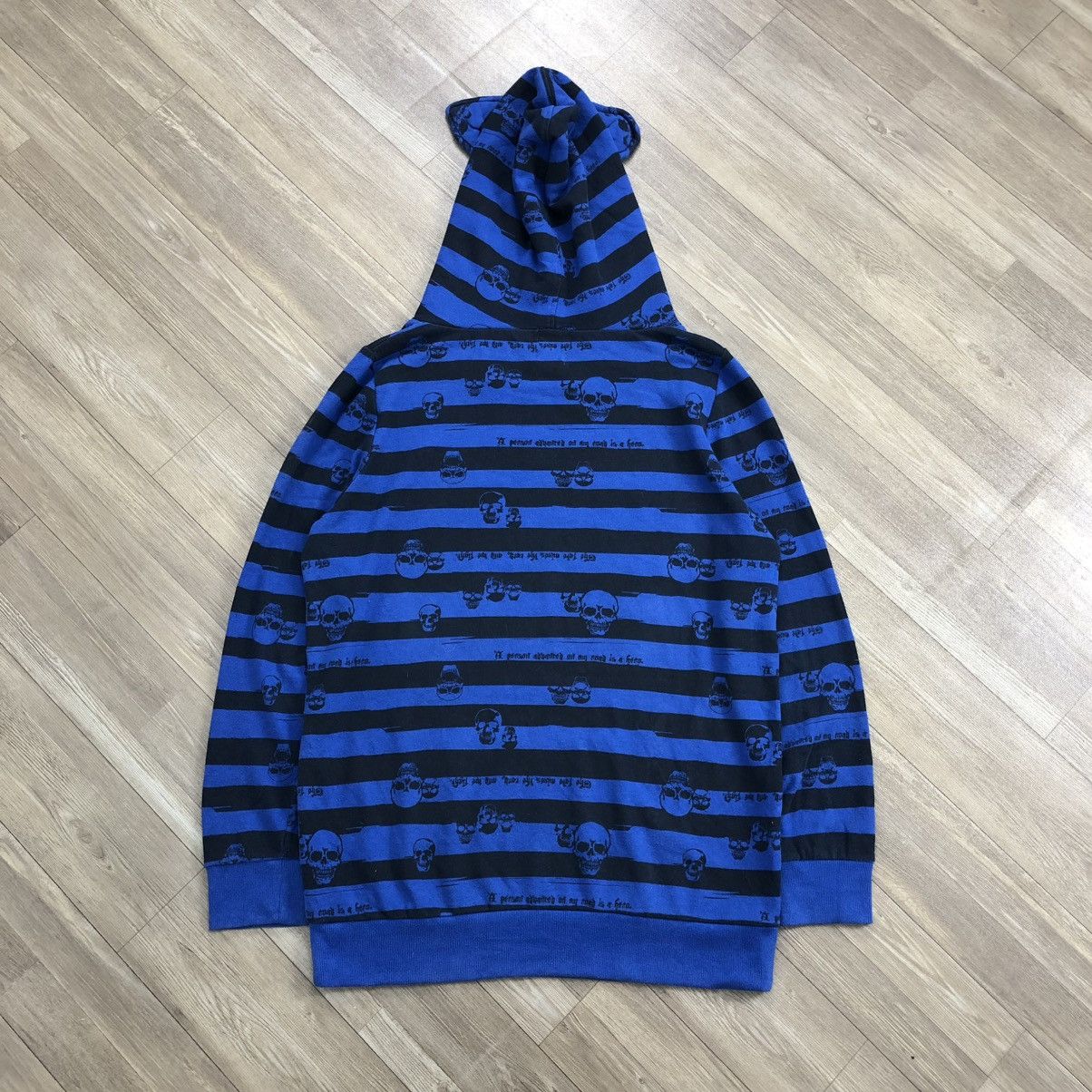 If Six Was Nine × Japanese Brand 2000s DigDeep Striped Skulls FullPrint Goa Lgb Zipper Hoodie Size US M / EU 48-50 / 2 - 13 Thumbnail