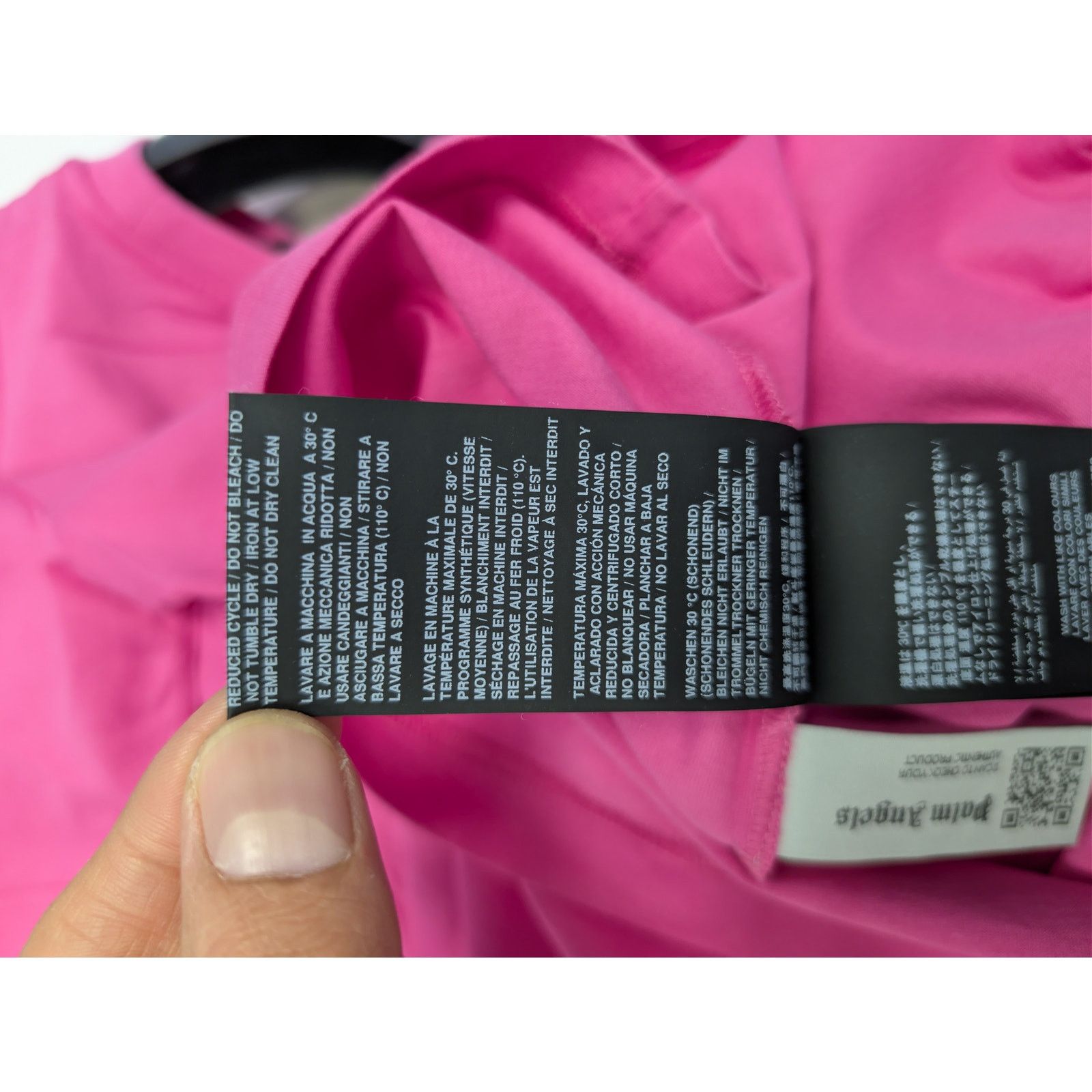 Palm Angels o1rshd1 Embroidered Logo Slim T-Shirt in Fuchsia Pink/Black Size US XL / EU 56 / 4 - 18 Thumbnail