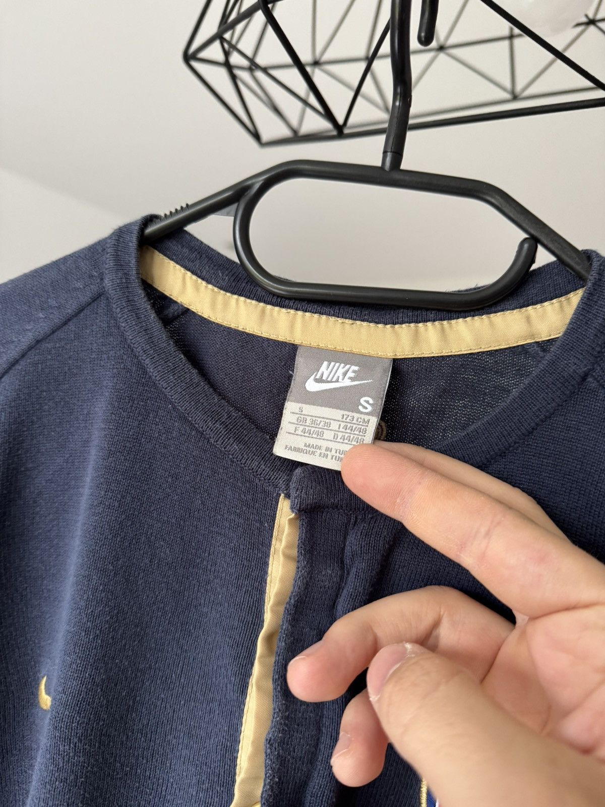 Nike × Vintage Y2K Arsenal London Longsleeve Knit Polo Style Nike Blokecore Size US S / EU 44-46 / 1 - 3 Thumbnail