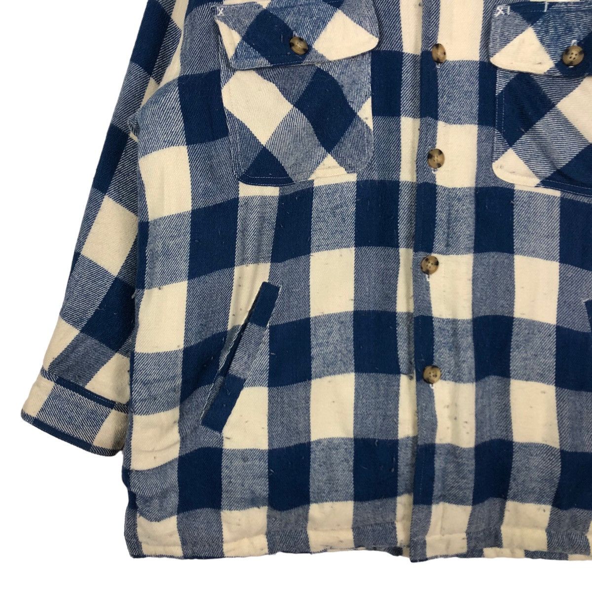 Flannel 🔥Vintage Work Flannel Jacket Uniqlo Issey Miyake Tartan Size US L / EU 52-54 / 3 - 3 Thumbnail
