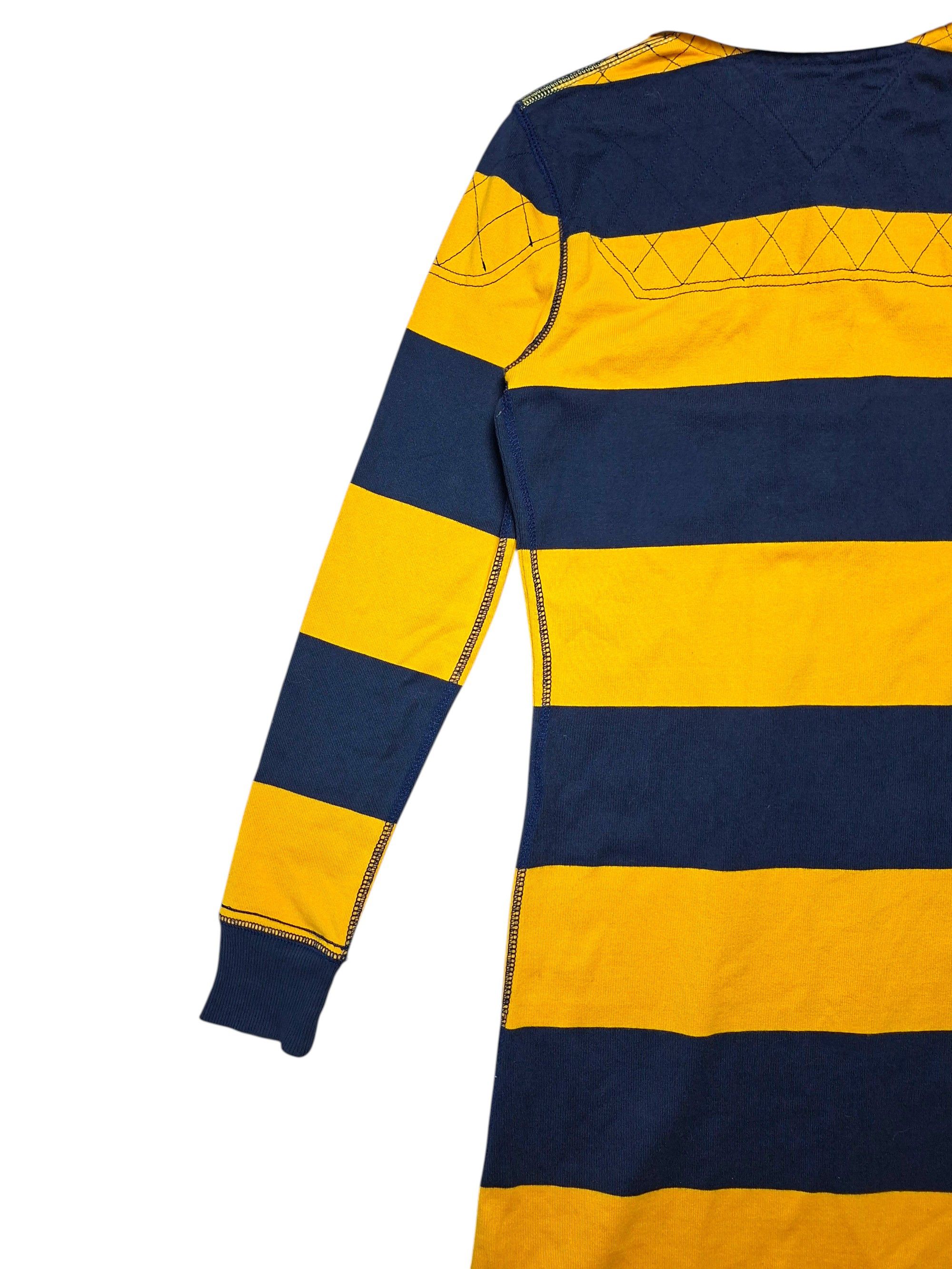 Tommy Hilfiger Vintage Tommy Hilfiger Rugby Mini Dress Navy&Yellow Striped Size S / US 4 / IT 40 - 9 Thumbnail