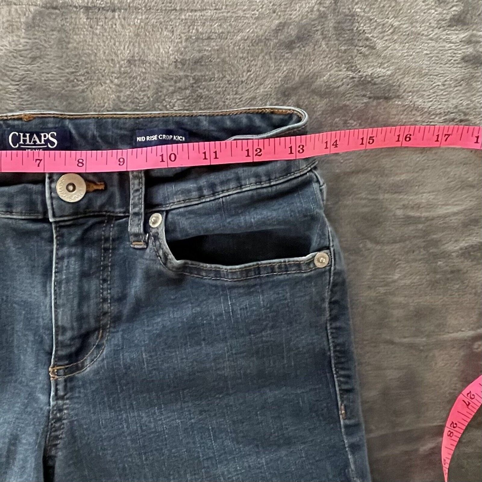 Chaps Chaps Jeans Womens 6 Mid Rise Crop Medium Wash Size 28" / US 6 / IT 42 - 5 Thumbnail