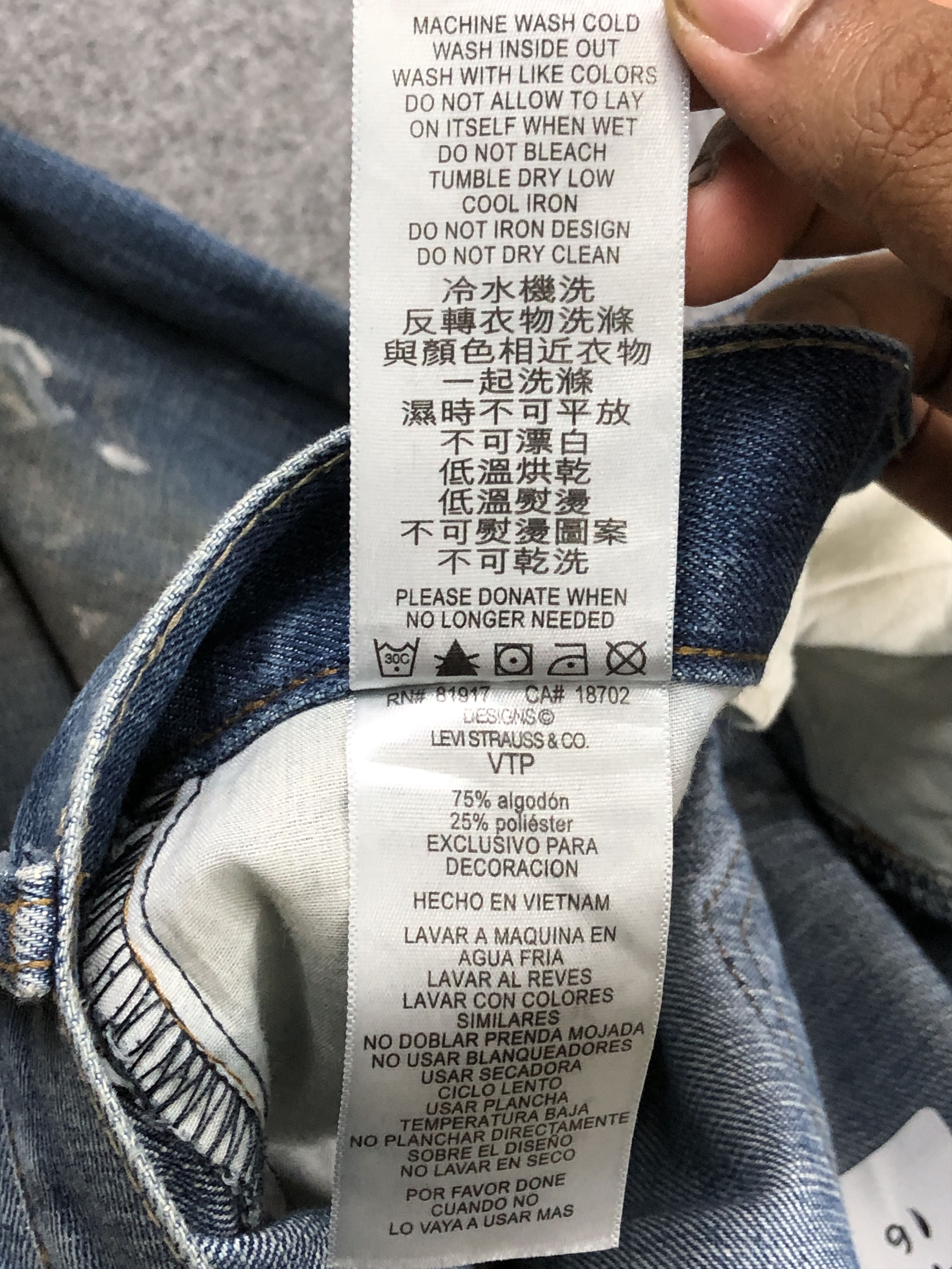 Levi's Vintage Levis 505 Dirty Stone Wash Jeans DP2286 Size US 29 - 15 Thumbnail