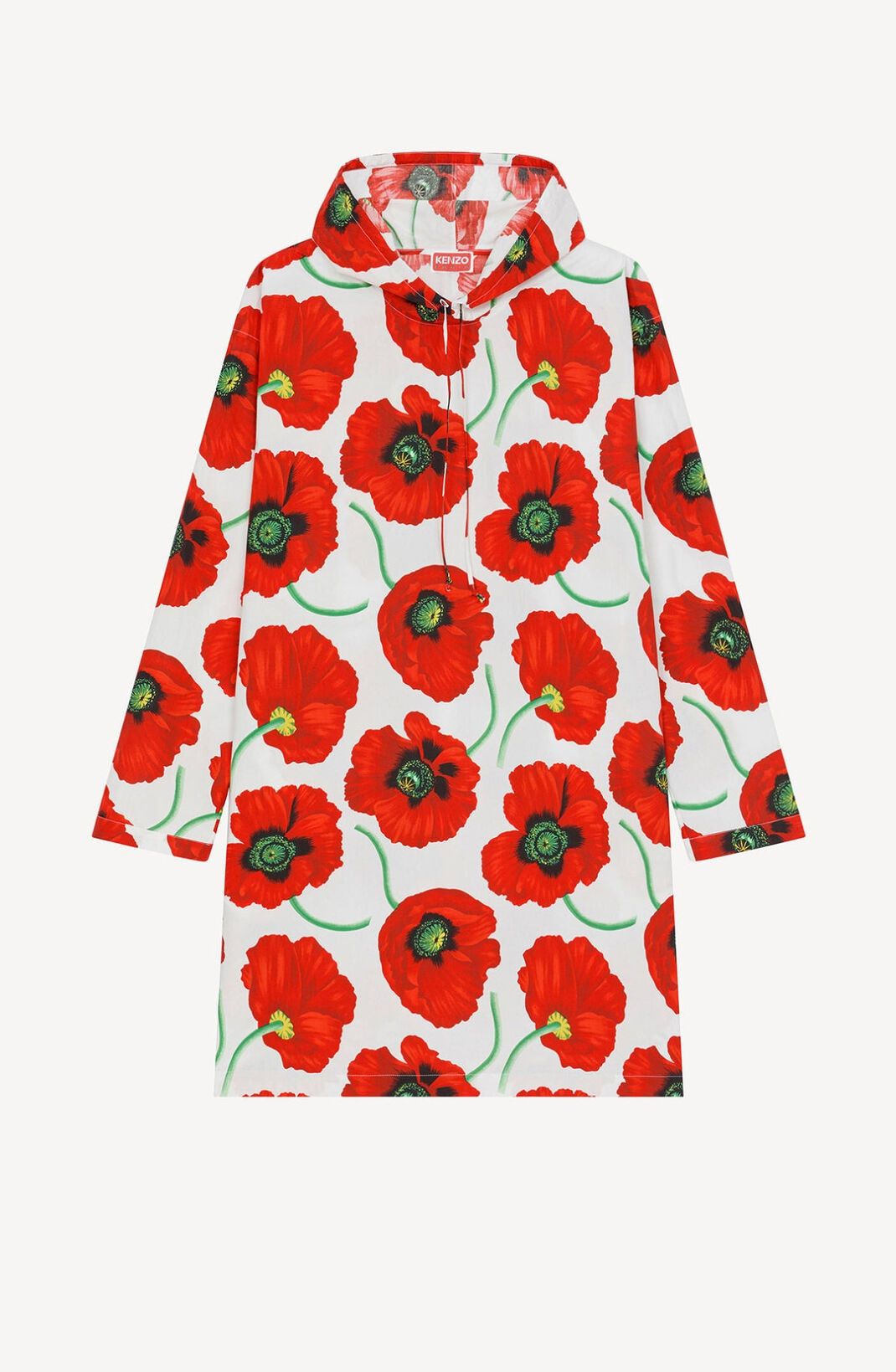 Kenzo o1y1025 Hooded Mini Dress in Multicolor Size S / US 4 / IT 40 - 1 Thumbnail