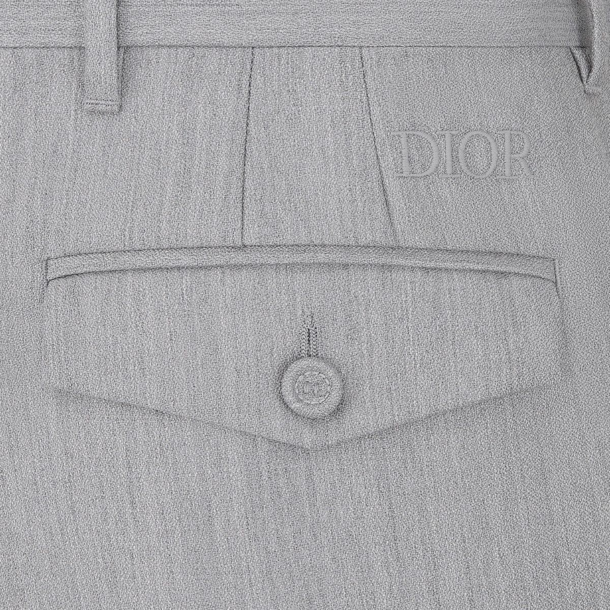 Dior o1bcso1str0226 Wide-Leg Bermuda Shorts in Grey Size US 32 / EU 48 - 3 Thumbnail