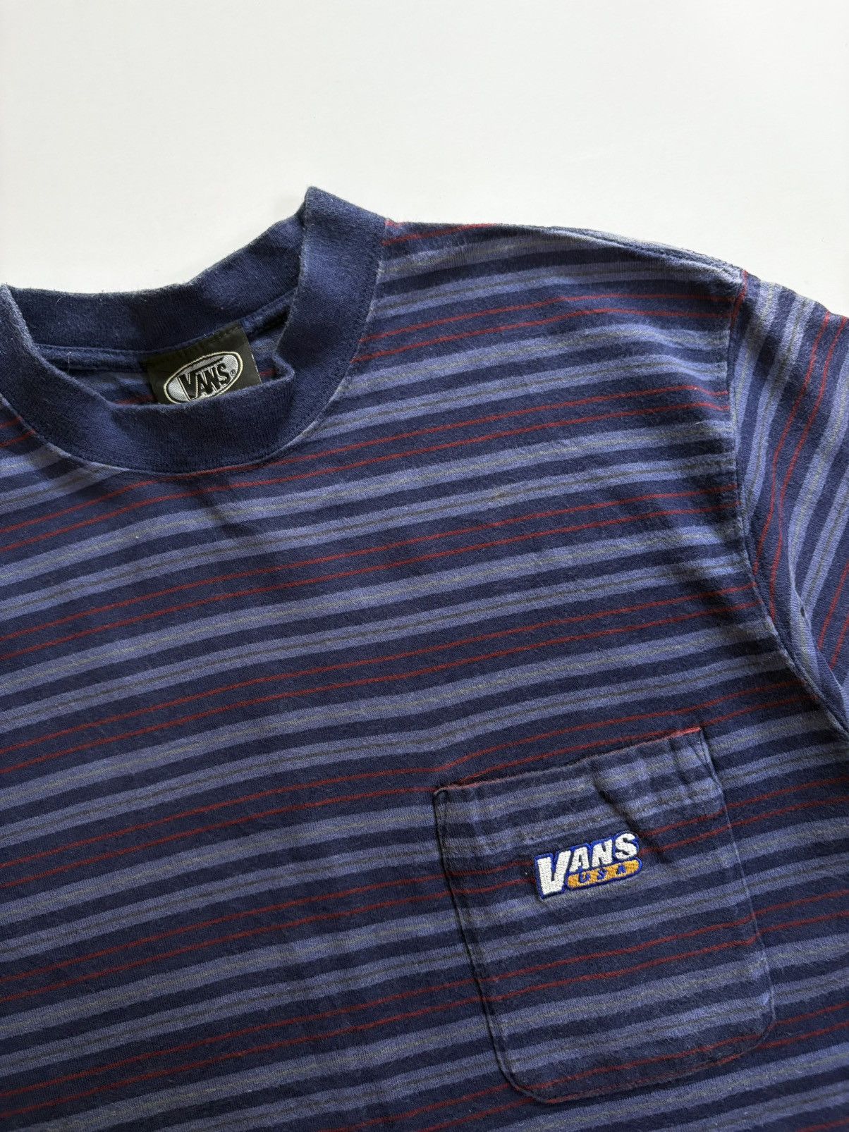 Vans Vintage Vans Striped Tshirt Skateboard Size US L / EU 52-54 / 3 - 2 Thumbnail