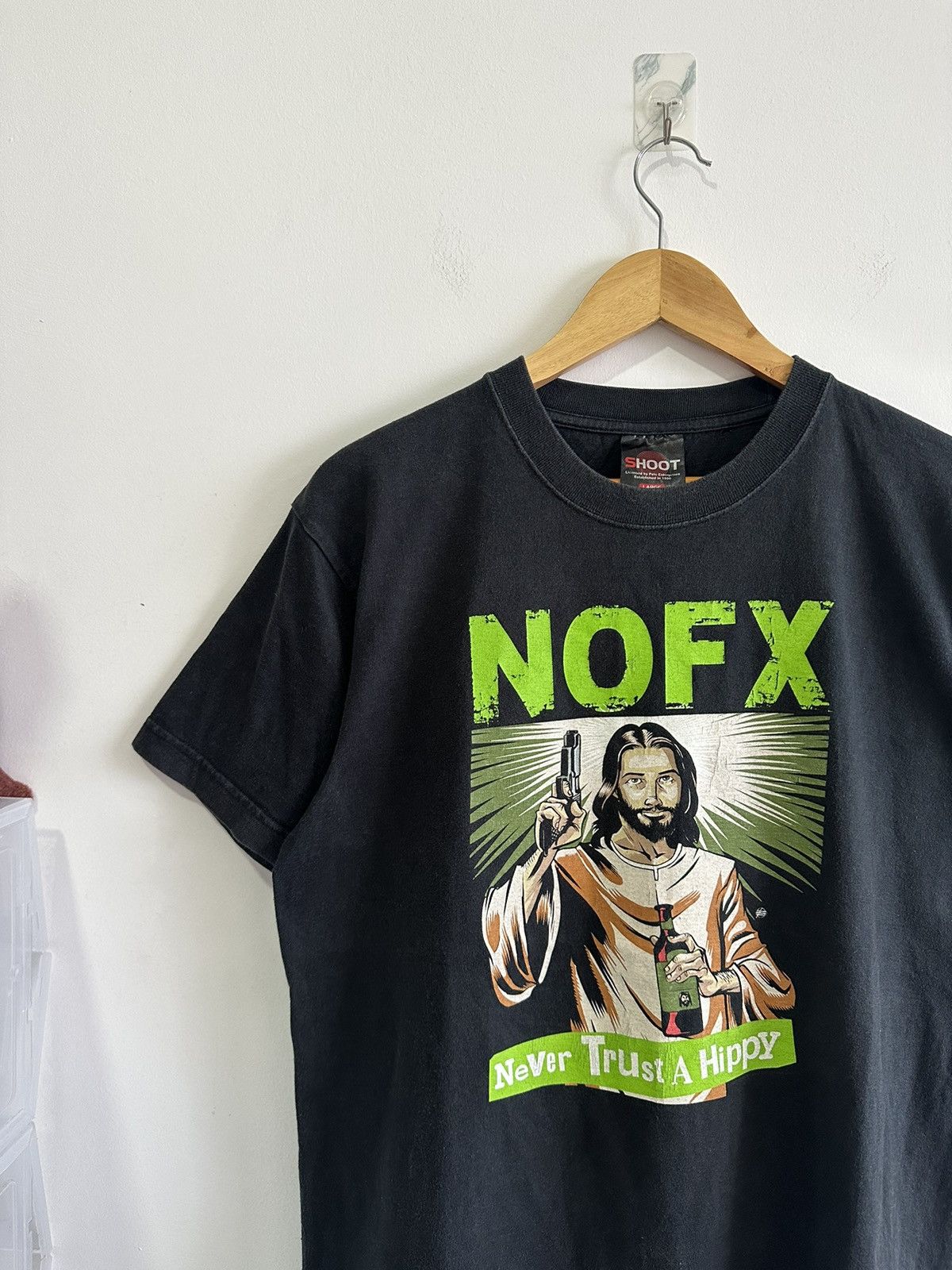 Band Tees × Vintage Vintage NOFX 2007 Never Trust A Hippy Rock Band tees Size US L / EU 52-54 / 3 - 1 Thumbnail