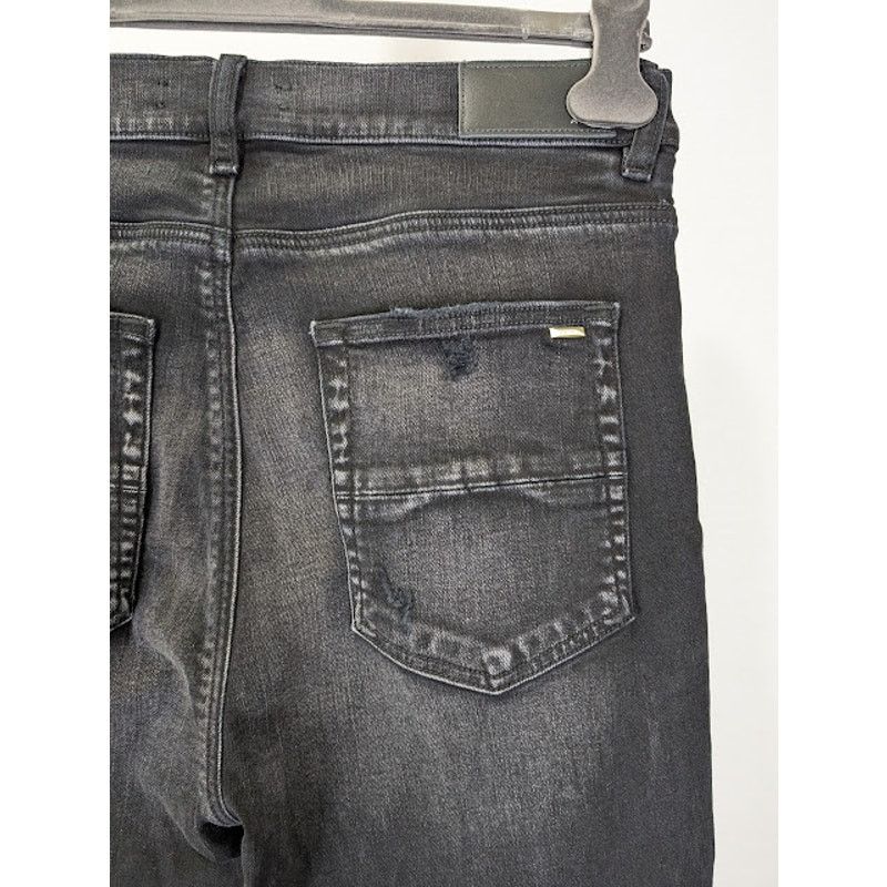 Amiri o1rshd1 Stacked Flare Jeans in Aged Black Size US 32 / EU 48 - 19 Thumbnail