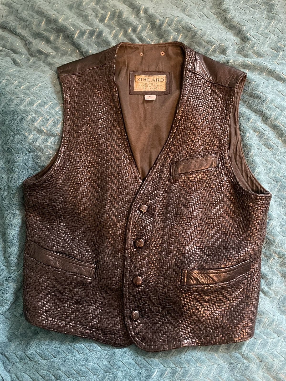 Other black leather italy vest Size 40L - 1 Thumbnail