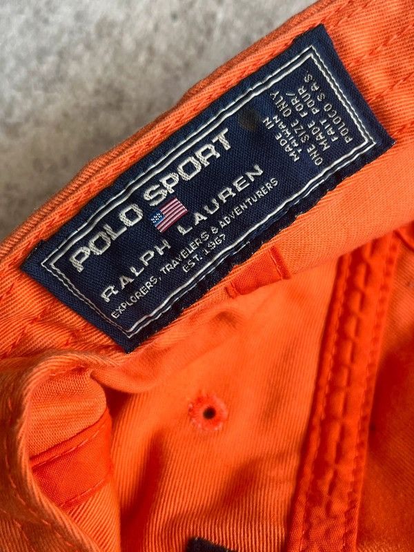Polo Ralph Lauren Ralph Lauren Polo Sport P Orage Cap Hat Rare 90s Size ONE SIZE - 6 Thumbnail