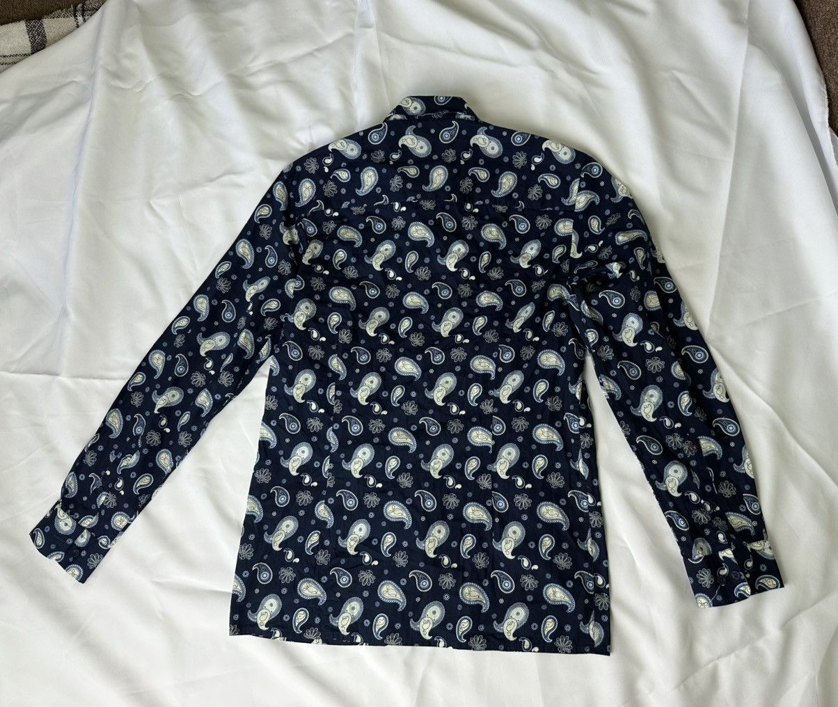 Merc Merc London Paisley Navy Shirt In Perfect Condition Size S-M Size US S / EU 44-46 / 1 - 10 Thumbnail