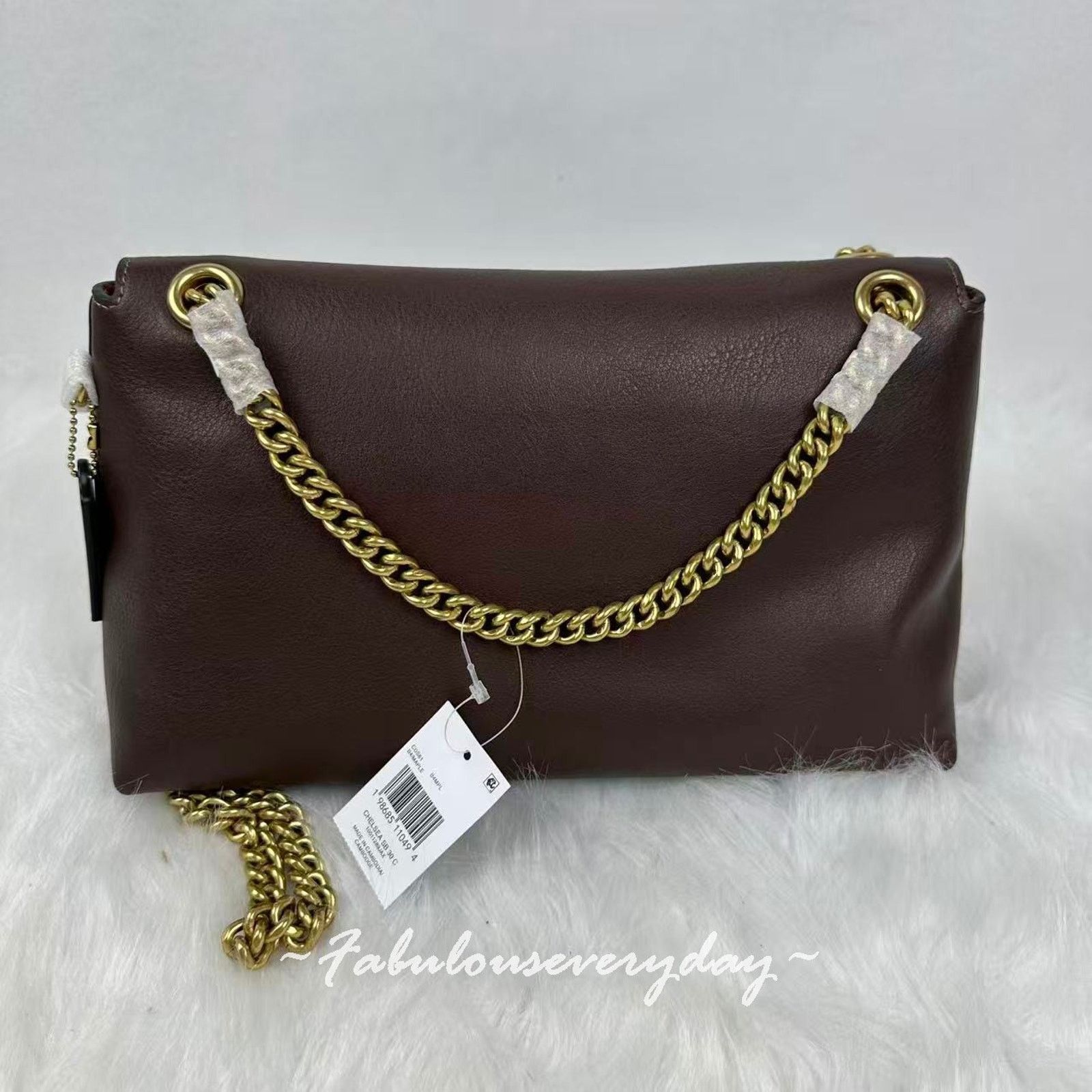 Coach COACH Chelsea Shoulder Bag 30 Chain Leather CDS61 Maple NWT Size ONE SIZE - 4 Thumbnail