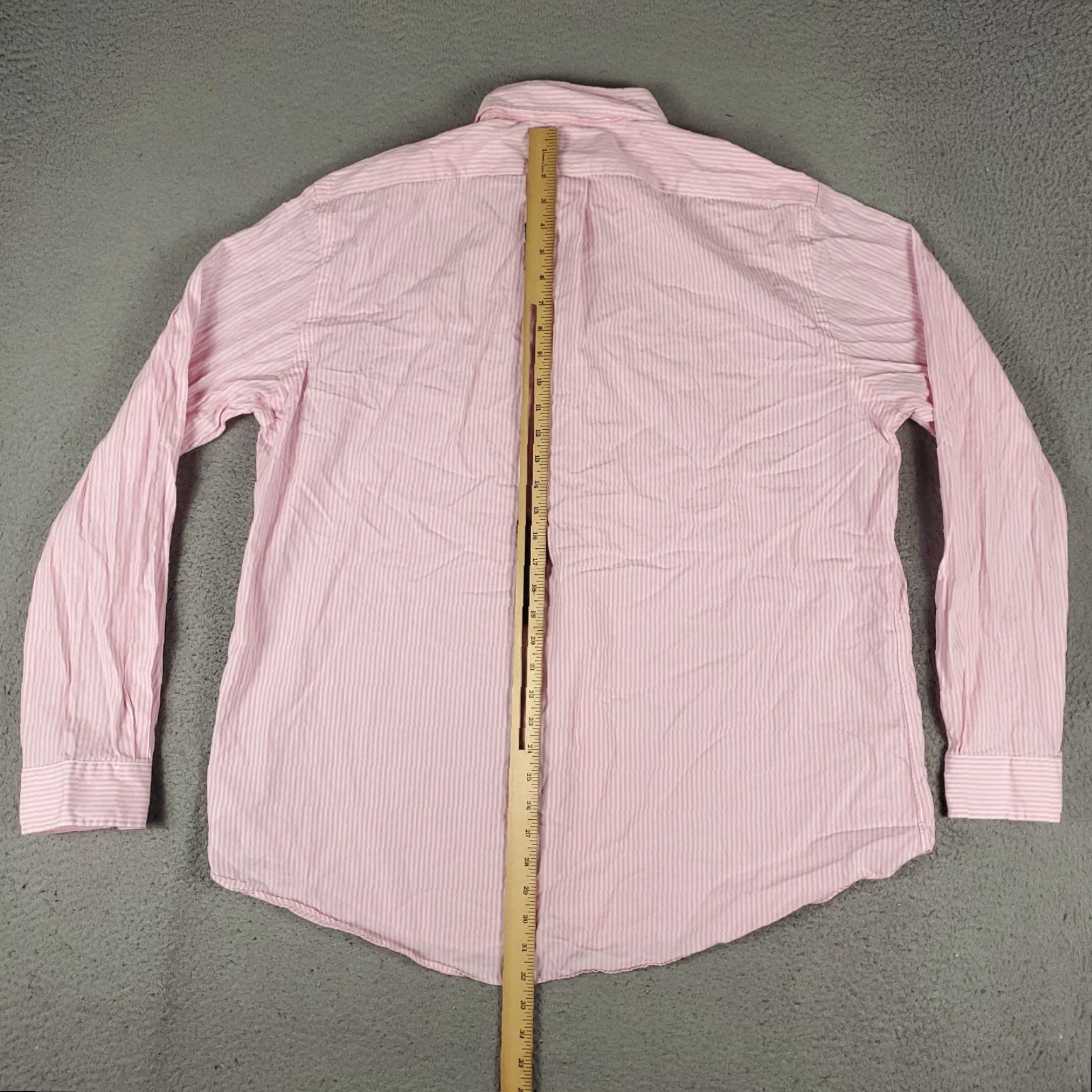 Ralph Lauren VINTAGE Ralph Lauren Shirt Mens 2XL Pink Striped Cotton Button-Up Long Sleeve Classic Preppy Size US XXL / EU 58 / 5 - 5 Thumbnail