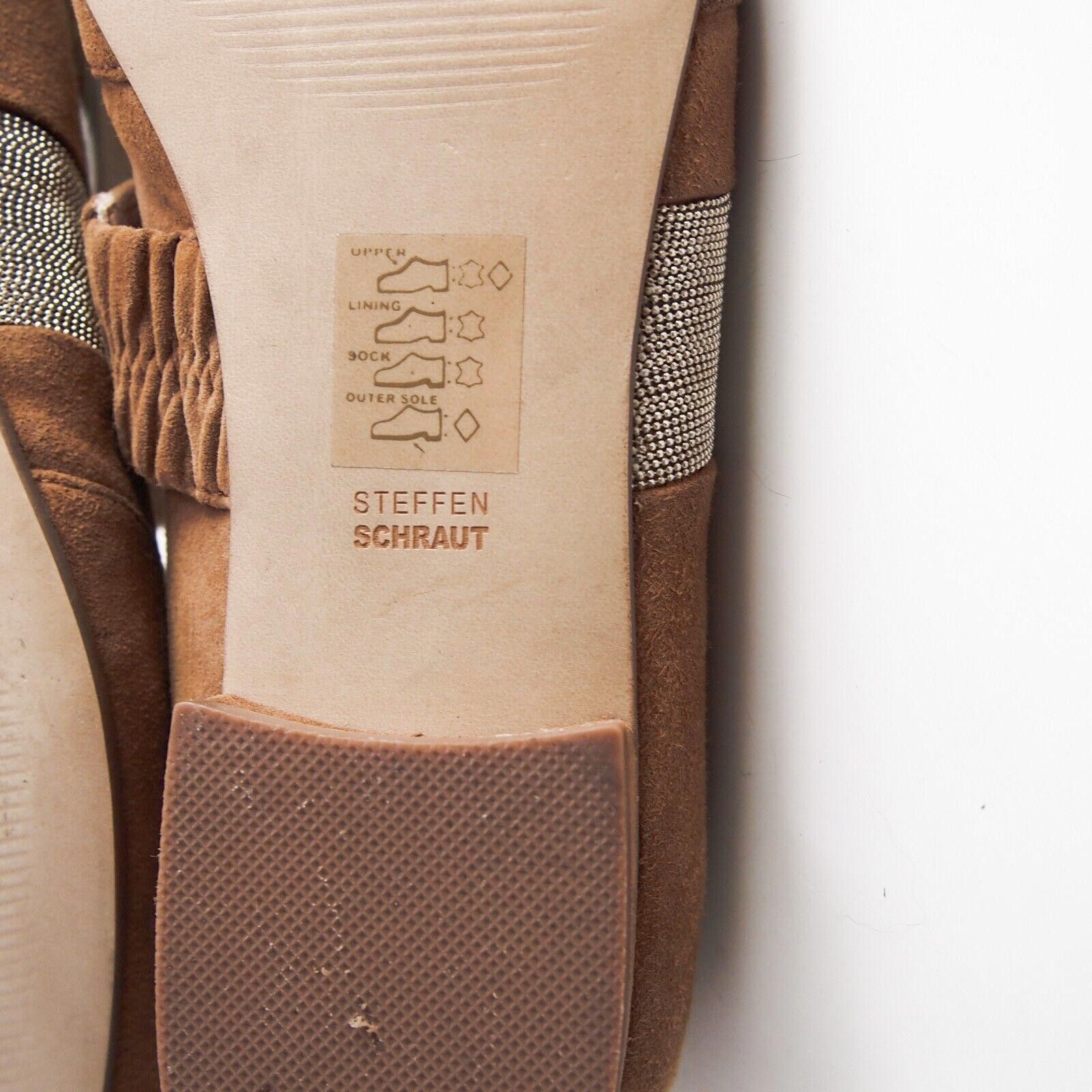 STEFFEN SCHRAUT Steffen Schraut Mary Jane Flats Brown Suede EU 39 US 9 Size US 9 / IT 39 - 8 Thumbnail