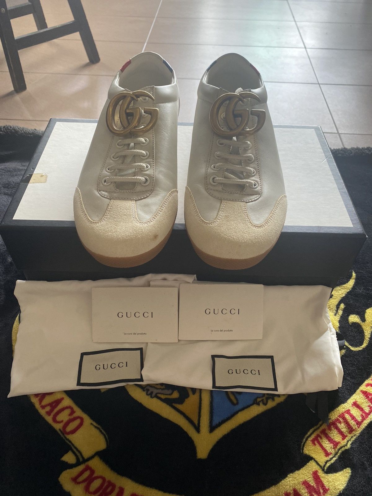 Gucci × Vintage GUCCI GG MARMONT LOW-CUT SNEAKERS Size US 9 / EU 42 - 2 Thumbnail