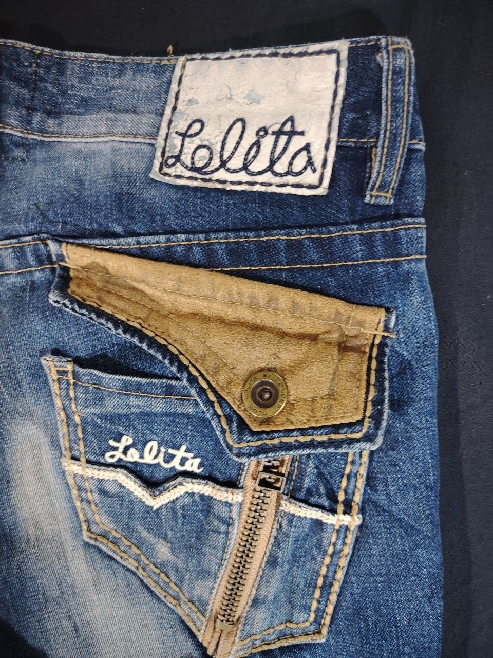 Other Lolita Jeans Distressed Vintage Denim , Rare Streetwear Size US 35 - 5 Thumbnail