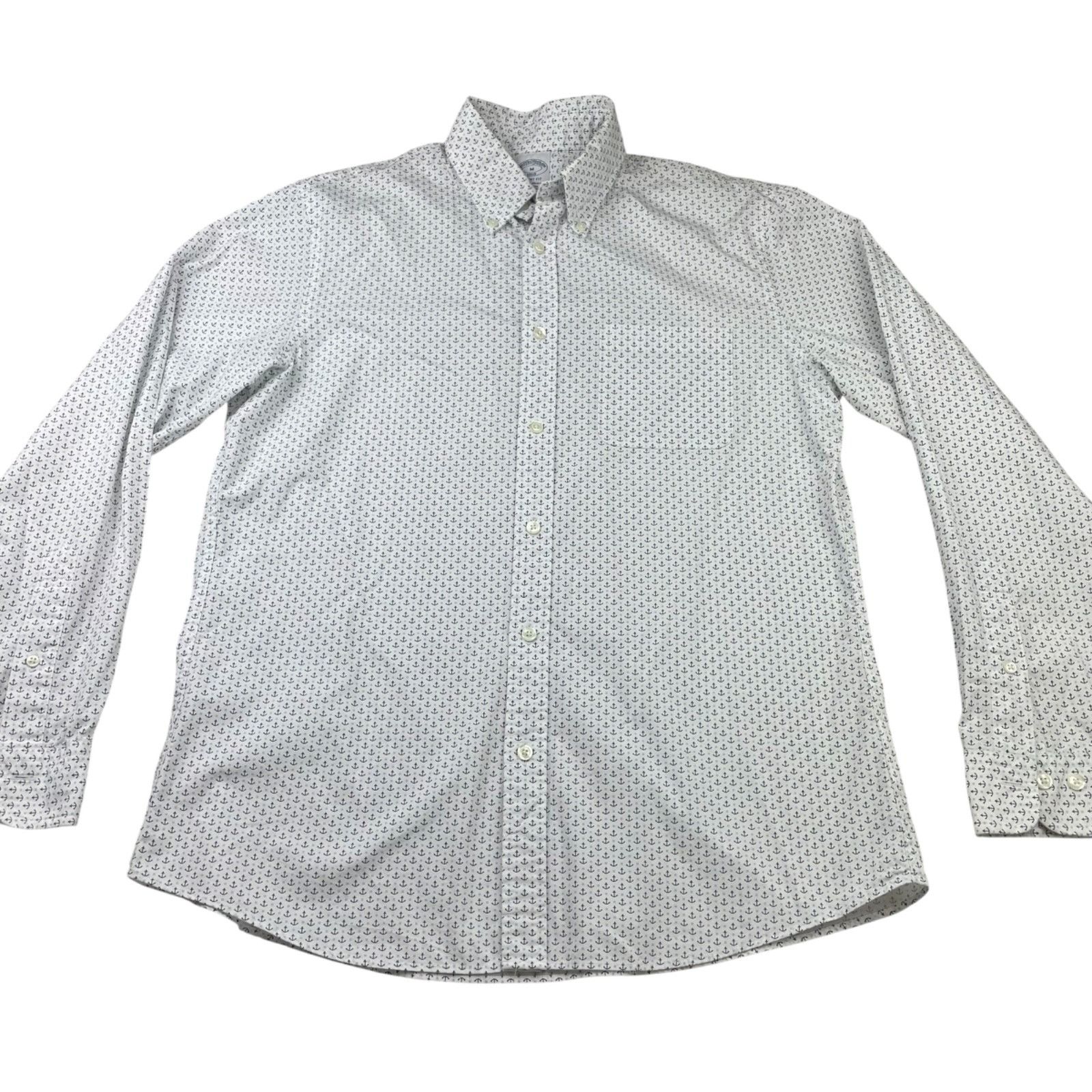 Brooks Brothers Brooks Brothers Men's Regent Fit Nautical Button Shirt Ancho Size US M / EU 48-50 / 2 - 2 Thumbnail