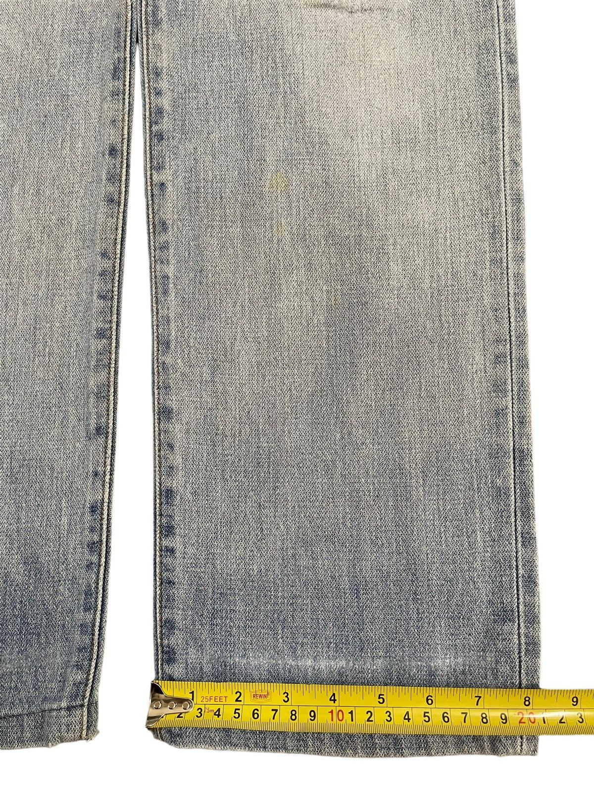 Wrangler Vintage 90s Wrangler Blue Wash Distress Straight Leg Loose Size US 30 / EU 46 - 13 Thumbnail