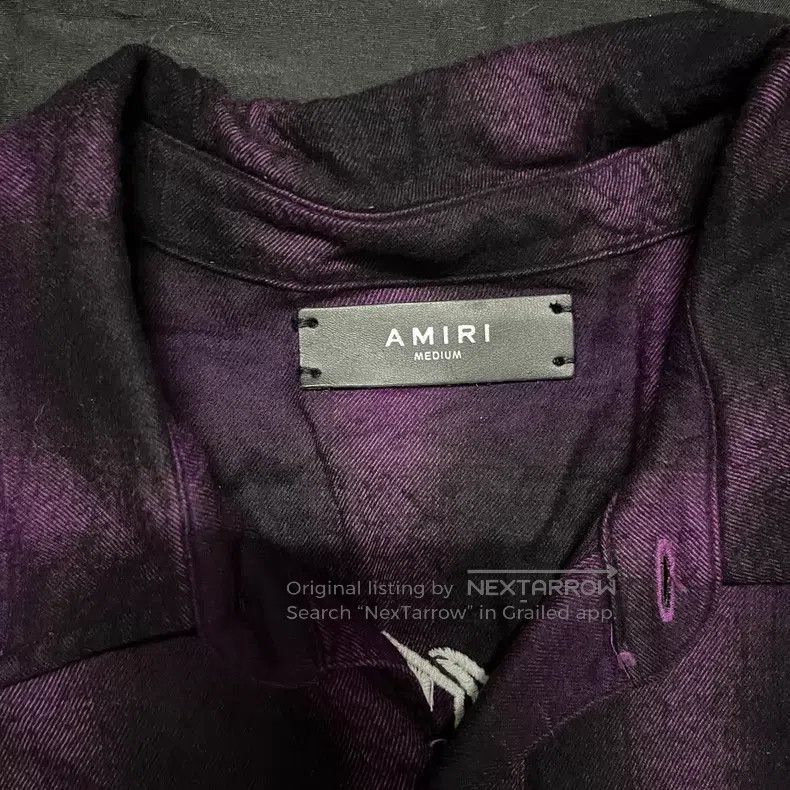 Amiri Amiri Purple Sanskrit shirt Size US M / EU 48-50 / 2 - 3 Thumbnail