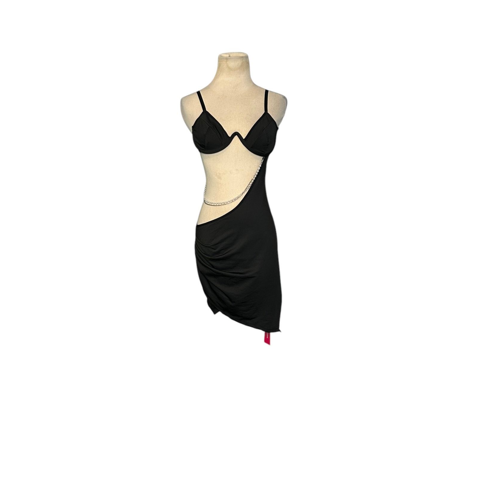 Shein SHEIN ICON Chain Detail Cut Out Waist Bodycon Dress Size 4 Size S / US 4 / IT 40 - 13 Thumbnail
