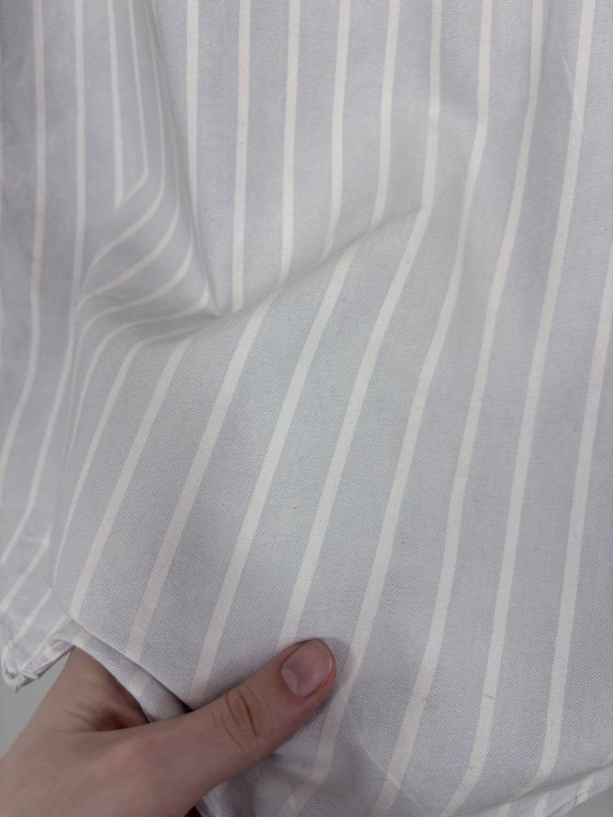 Etro Etro Milano Men’s White/Blue Striped Long Sleeve Shirt Size US L / EU 52-54 / 3 - 23 Thumbnail