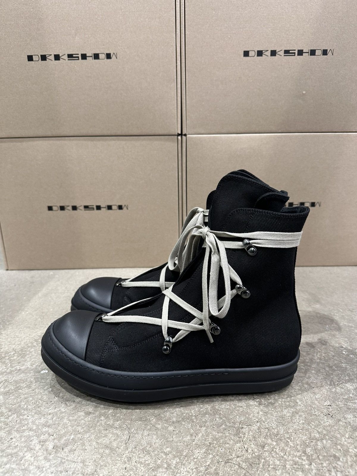 Rick Owens Drkshdw RICK OWENS DRKSHDW Lido Hexa Sneaker Black Pearl Size US 8 / EU 41 - 3 Thumbnail
