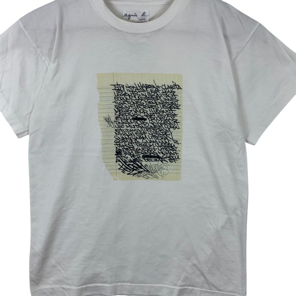 agnes b. Vintage AGNES. B PARIS Martin Wong Poem Footprints Tee Size S / US 4 / IT 40 - 3 Thumbnail