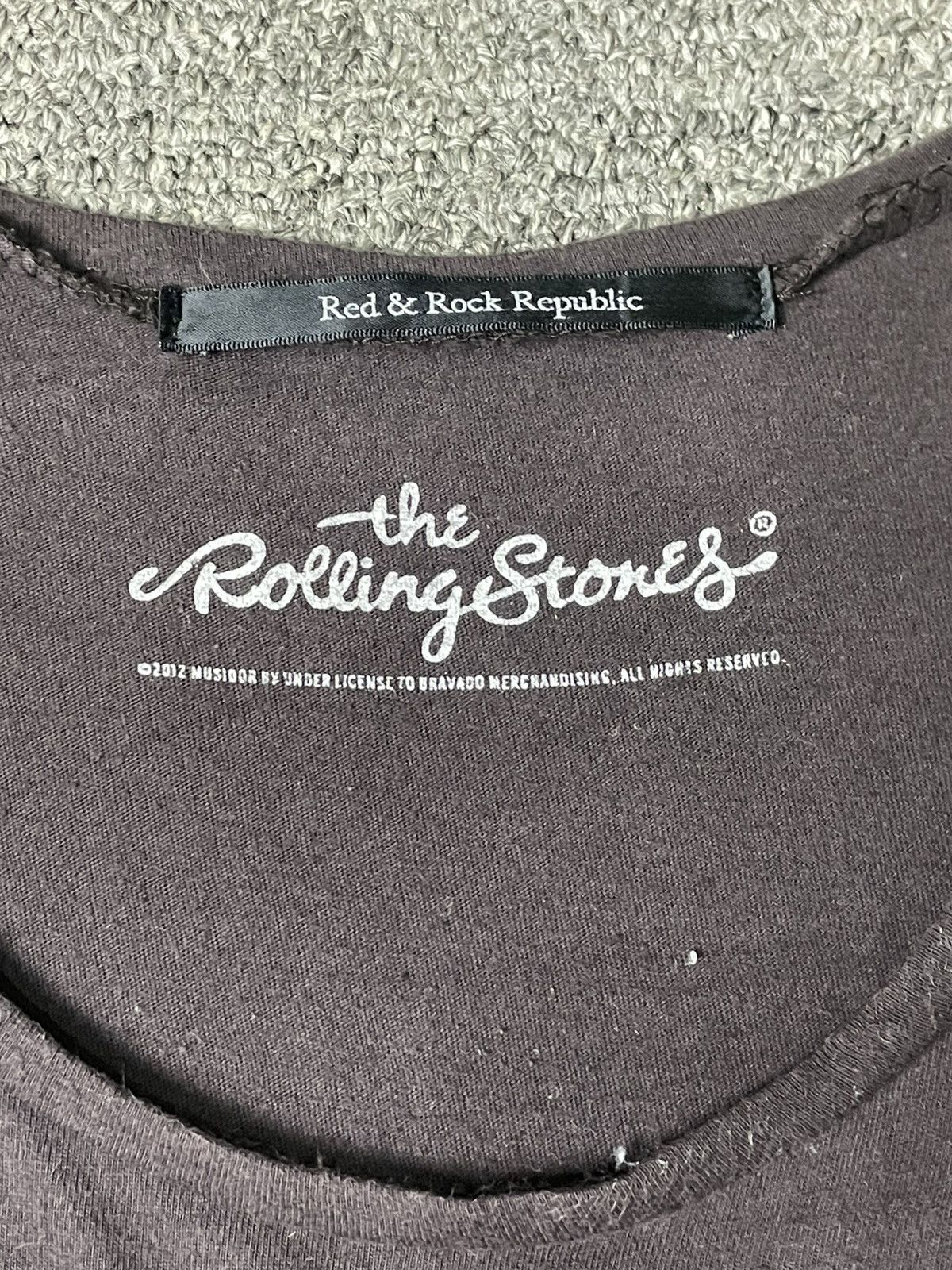 Band Tees × The Rolling Stones × Vintage The Rolling Stones Sleeveless Rock Shirt (42) Size US XS / EU 42 / 0 - 7 Thumbnail