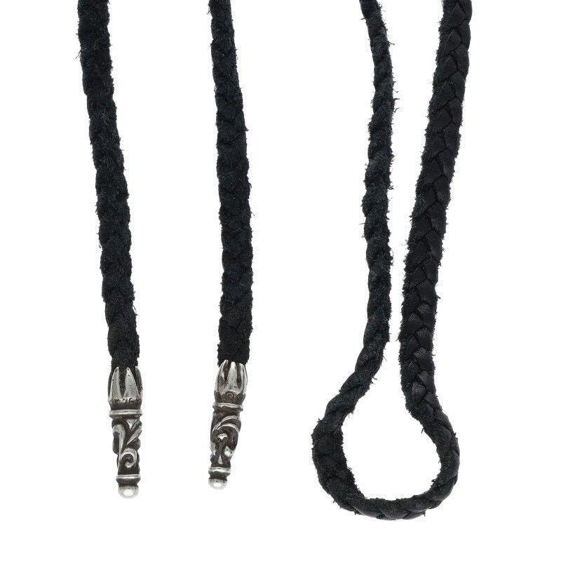 Chrome Hearts Chrome Hearts Leather Braid Blade Necklace Size ONE SIZE - 1 Thumbnail