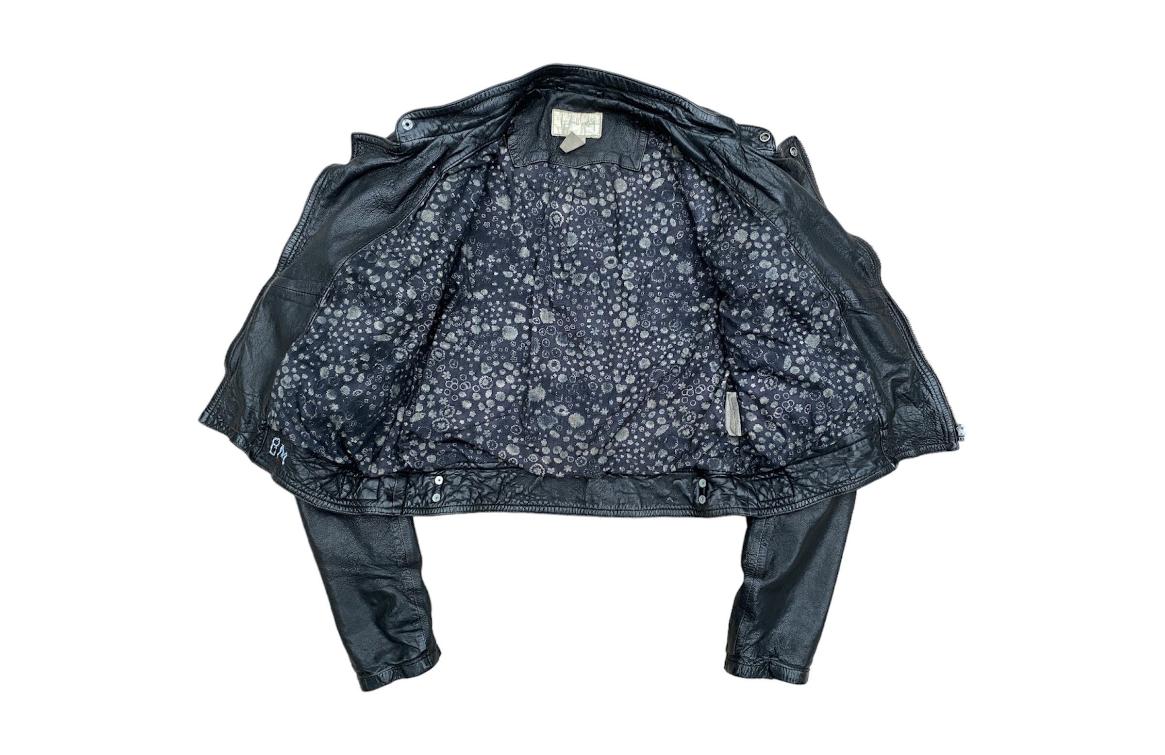 Levi's Vintage Levis Special Edition Cropped Leather Biker Jacket Size M / US 6-8 / IT 42-44 - 7 Thumbnail