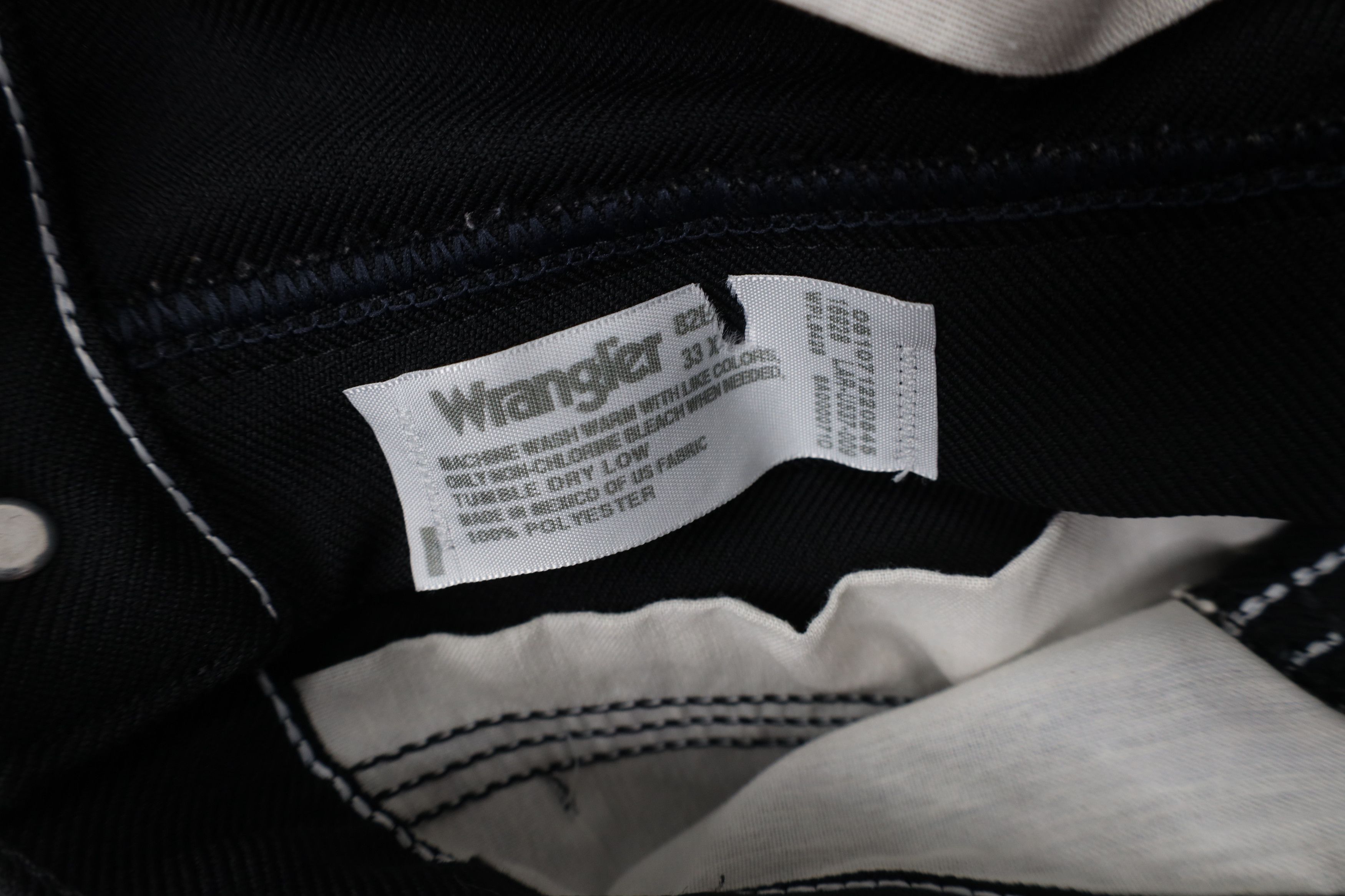 Wrangler Vintage 90s Wrangler Flared Wide Leg Knit Pants Black Size US 33 - 7 Thumbnail