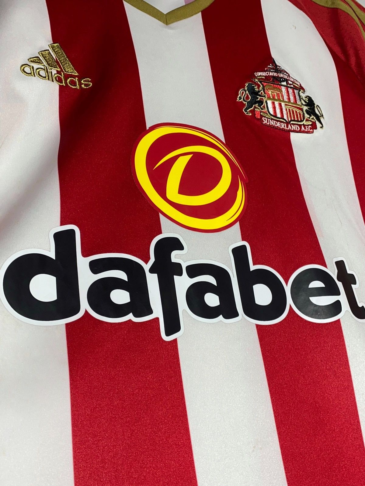 Adidas Adidas Sunderland AFC Stripped Football Shirt Blokecore Y2k Size US L / EU 52-54 / 3 - 4 Thumbnail